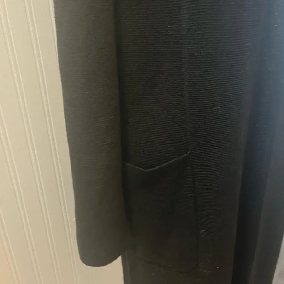 J. Crew Black Knit Sweater/Coat - Picture 3 of 8